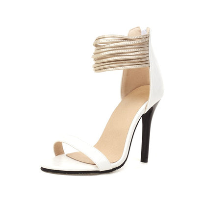 Women Ankle Strap Stiletto Heel Sandals