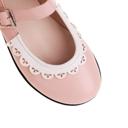 Woman Platform Flats Mary Jane Shoes