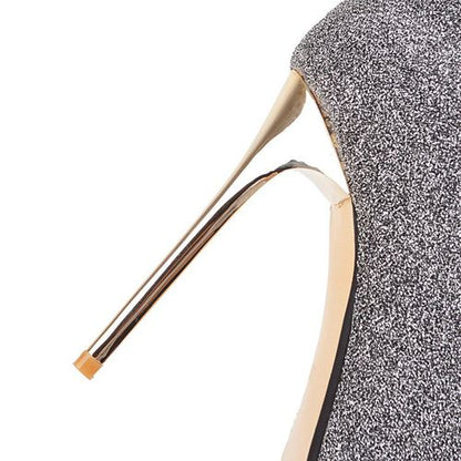 Woman Pointed Toe Stiletto High Heel Short Boots